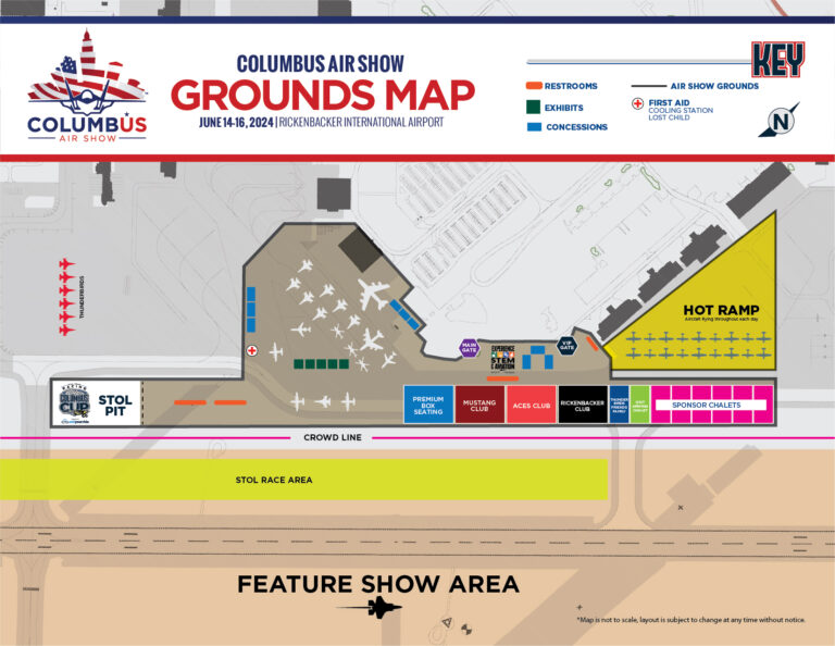 Grounds Map Columbus Air Show