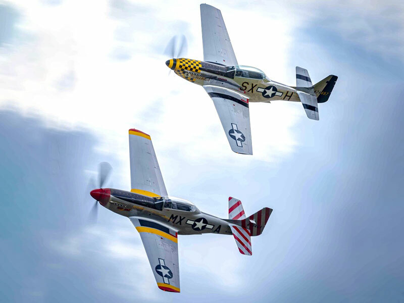 P51 demo team - example plane used in the performance